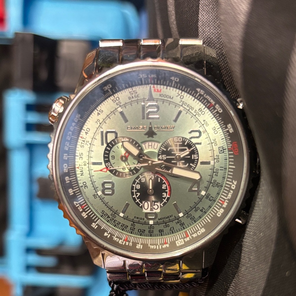 Chase Durer Flight Commander CDW-0052 – 49.5mm Swiss Quartz Men’s Watch